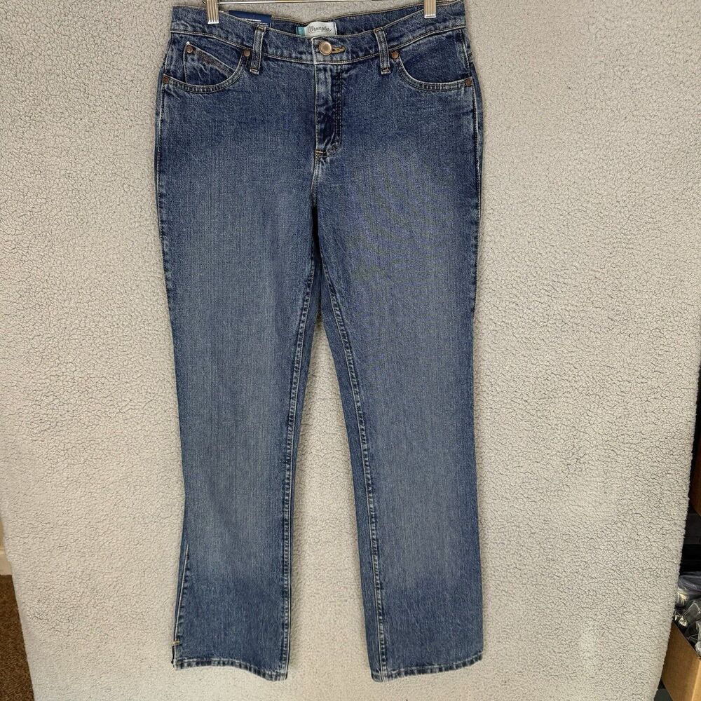 Wrangler Cash Jeans Women's 9/10 x 34 Light‎ Blue Cowgirl Cut Western Pants